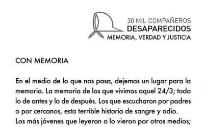 “Con memoria” por Hugo Quintana