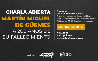 Charla abierta | Martín Miguel de Güemes